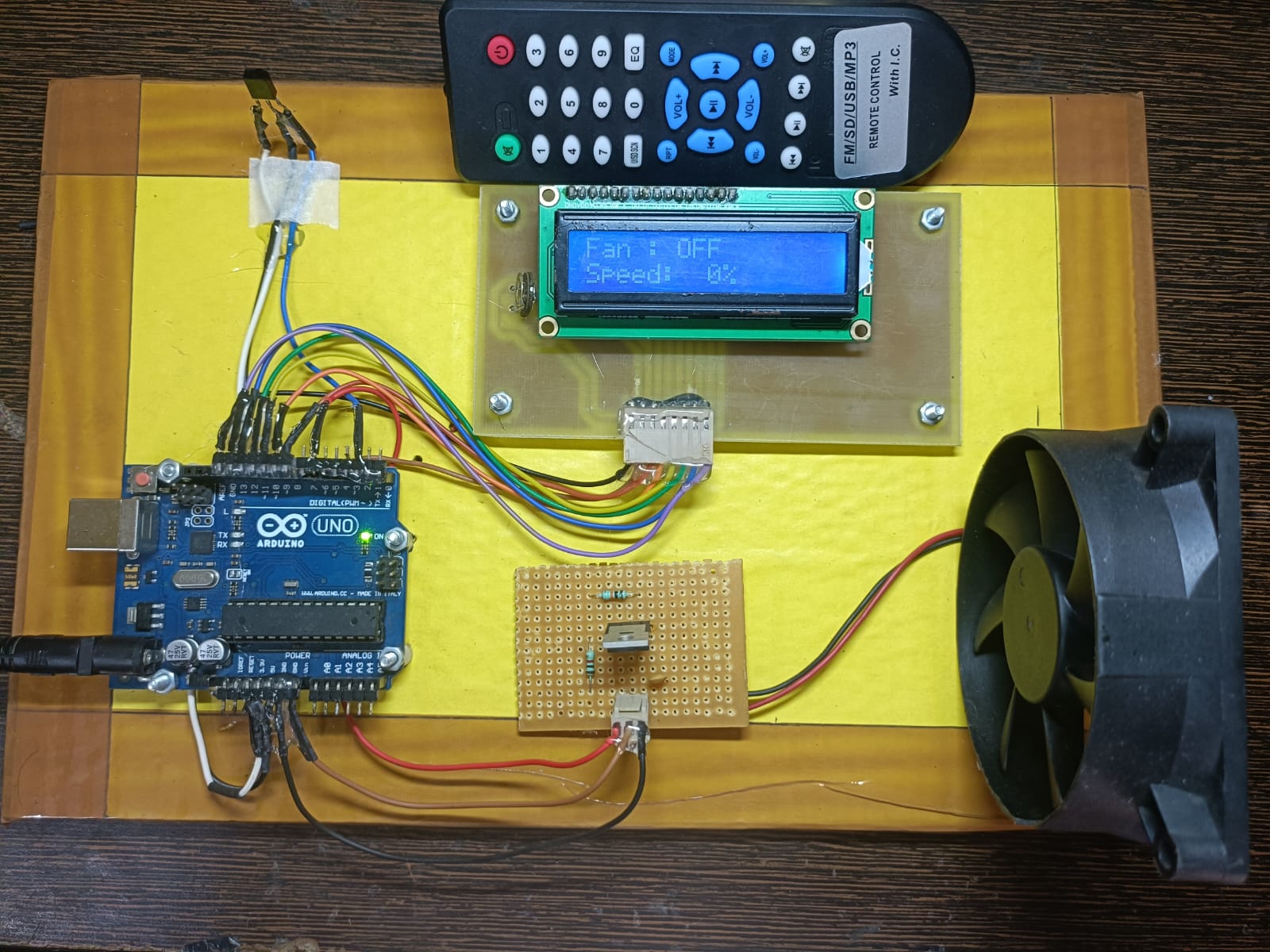 Remote Operated Small DC Fan